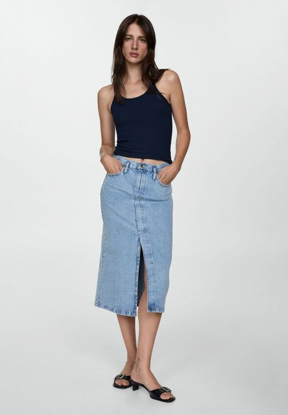 Юбка джинсовая Mango
