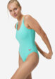 Купальник слитный женский Speedo Textd Belted Deep, Зеленый3  - превью