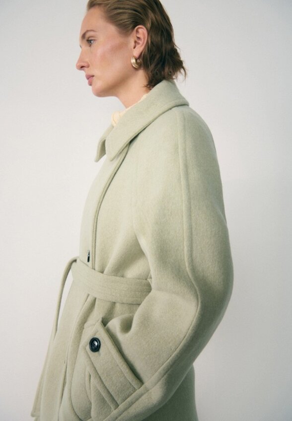 Пальто однобортное Mango