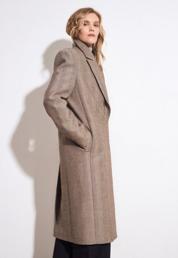 Пальто двубортное Myemi