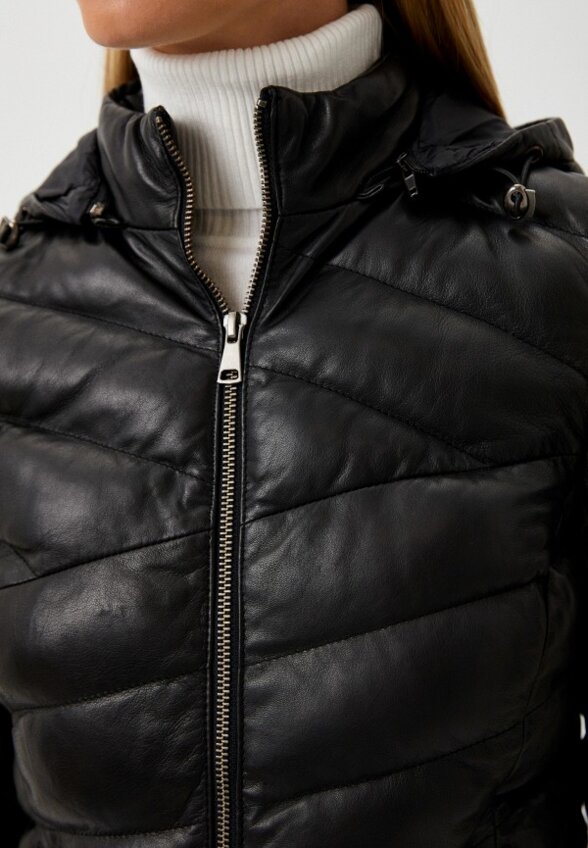 Куртка кожаная утепленная Blouson