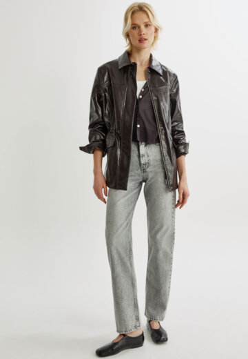 Прямые джинсы на высокий рост из органического хлопка
