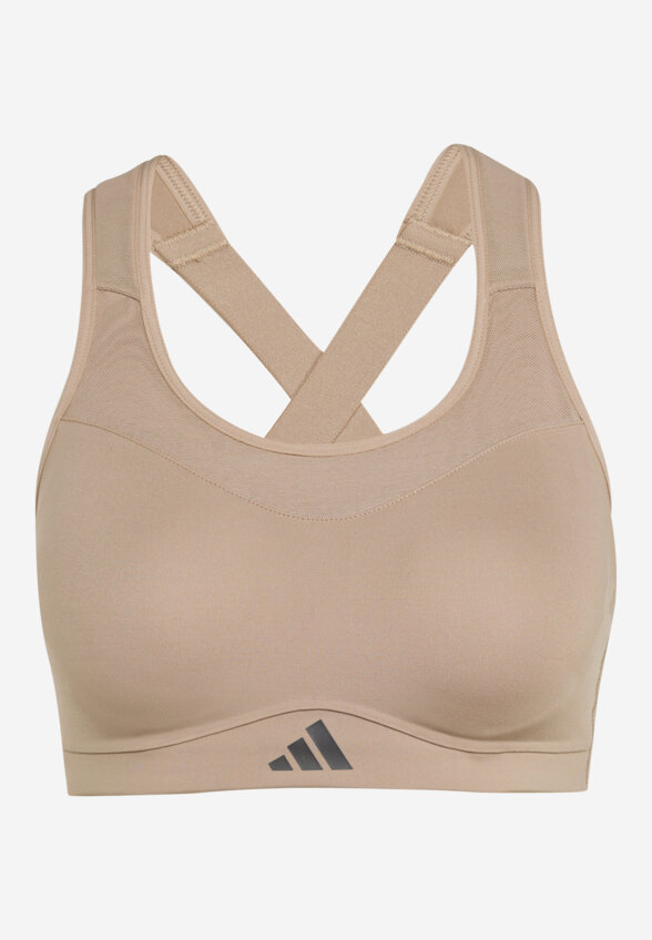 Топ бра спортивный adidas, Коричневый