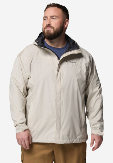 Куртка мембранная мужская Columbia Watertight II Jacket, Plus Size, Бежевый