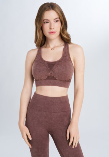 Топ бра спортивный Sensana, Коричневый