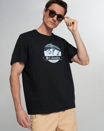 Футболка мужская Columbia CSC Seasonal Graphic Tee, Черный женщинам