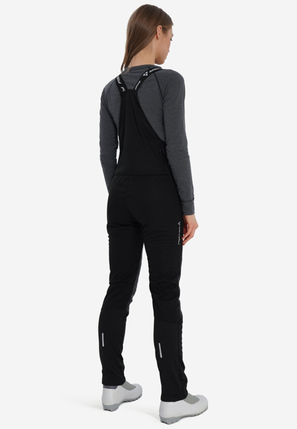 Брюки для беговых лыж женские Fischer Hybrid, Черный