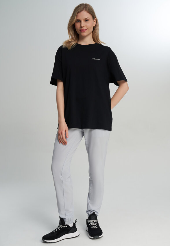 Футболка женская оверсайз Columbia Rolling Bend Graphic Oversized Tee, Черный