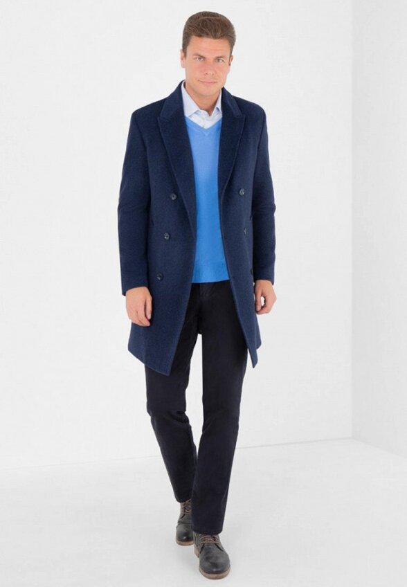 Пальто двубортное Thomas Berger