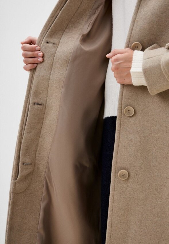 Пальто однобортное Sela