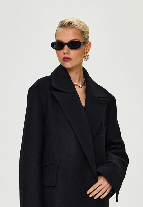 Пальто однобортное Miss Chic