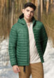 Ультралегкий пуховик мужской Columbia Powder Pass Hooded Jacket, Зеленый1  - превью