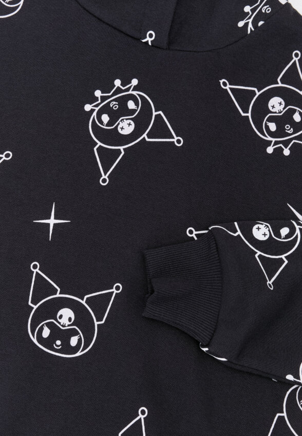Худи с принтом Hello Kitty Kuromi для девочек