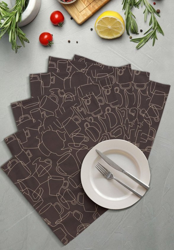 Комплект салфеток сервировочных Унисон