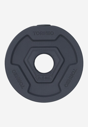 Диск 0.5 кг в корпусе из ПВХ Torneo, Черный