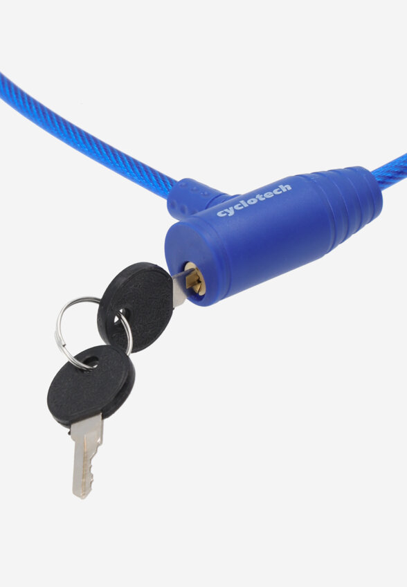 Замок велосипедный с ключами Cyclotech CLK-2, Синий