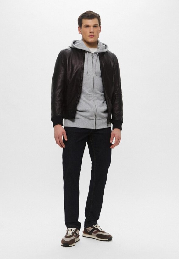 Куртка кожаная Bikkembergs