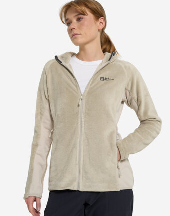 Джемпер флисовый женский Jack Wolfskin Rotwand, Бежевый женщинам