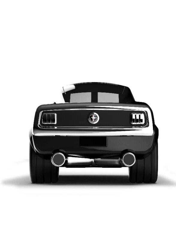 Игрушечная гоночная машинка Baghera Ford Mustang, черная