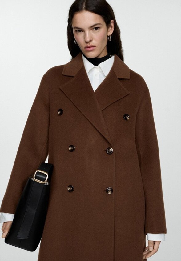 Пальто двубортное Mango