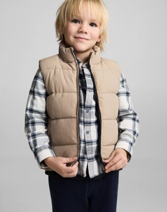 Жилет утепленный Mango Kids детям