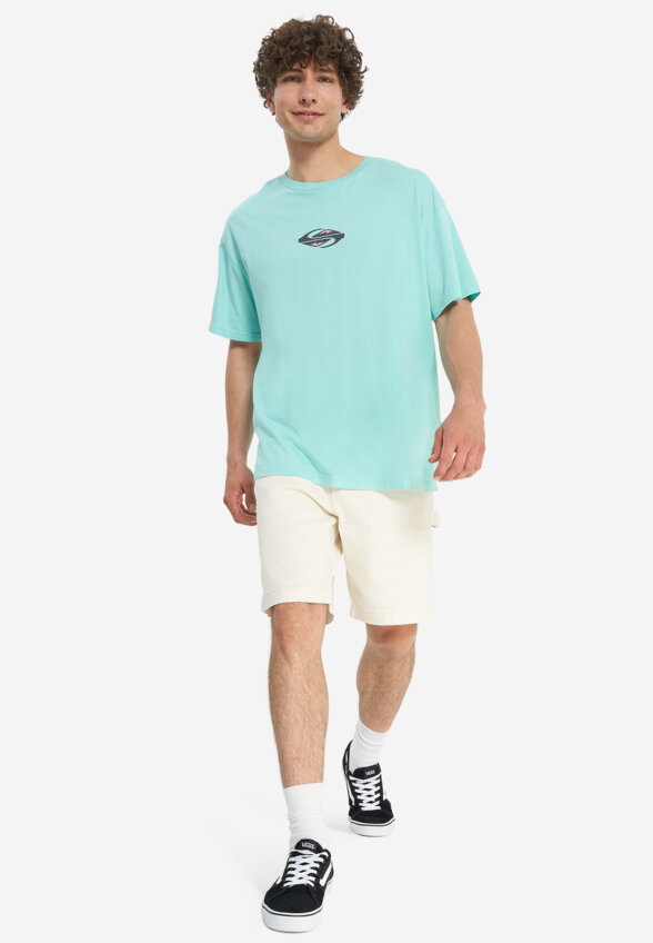 Футболка мужская оверсайз Quiksilver Global Heat, Голубой