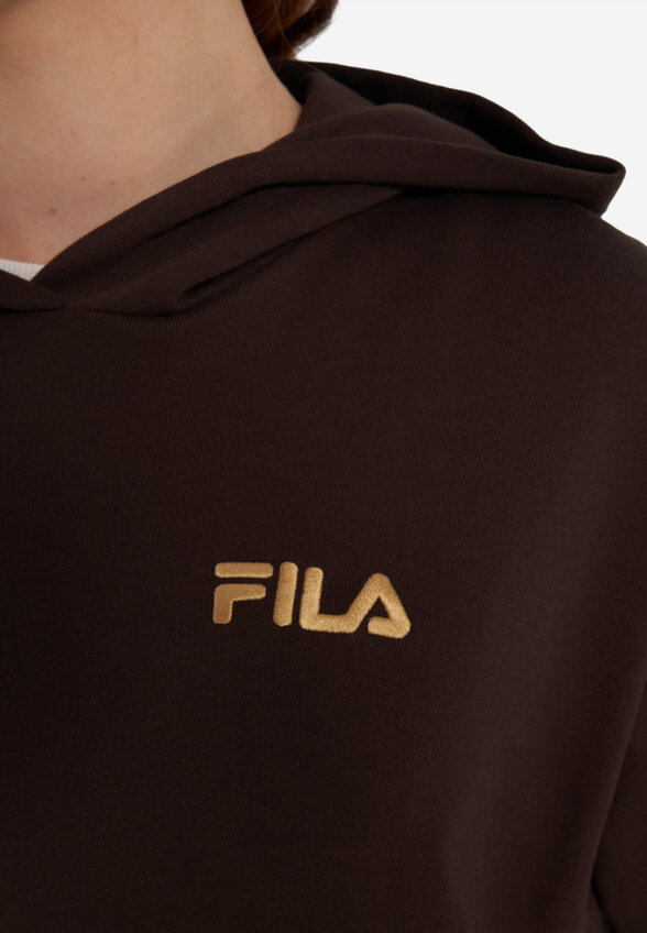 Худи женское оверсайз FILA, Коричневый
