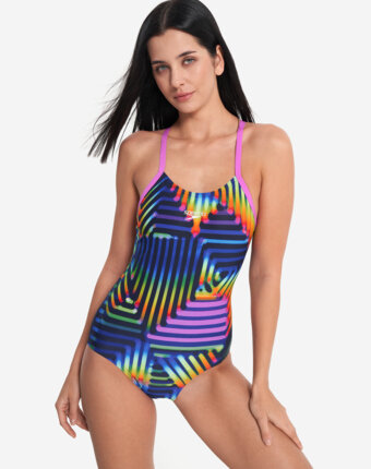 Купальник слитный женский Speedo Alov, Фиолетовый женщинам