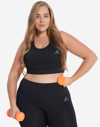 Топ бра спортивный Demix ActiveMove Gym, Plus Size, Черный женщинам