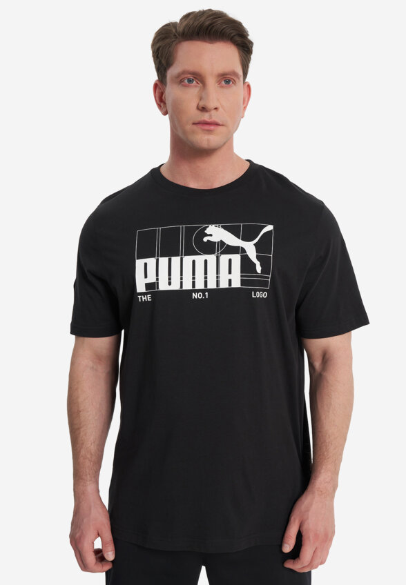 Футболка мужская PUMA Graphic No.1 Logo, Черный
