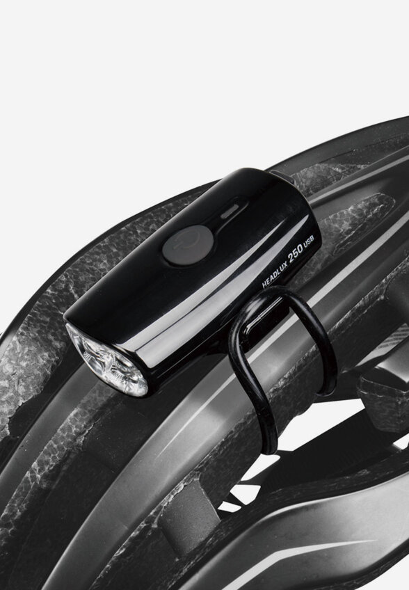 Фонарь велосипедный передний Topeak HeadLux 250 USB, Черный