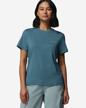Футболка женская Columbia Parsons Point SS Logo Tee, Синий женщинам