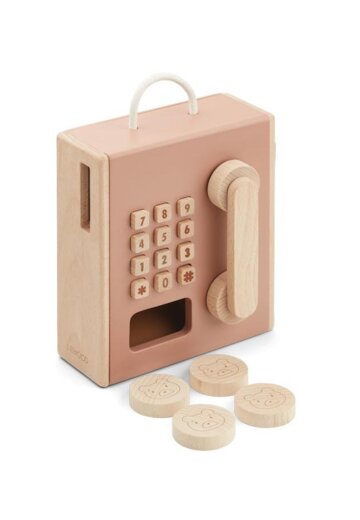 Игрушечный таксофон ЛИВУД (LIEWOOD), мульти микс с темно-розовым