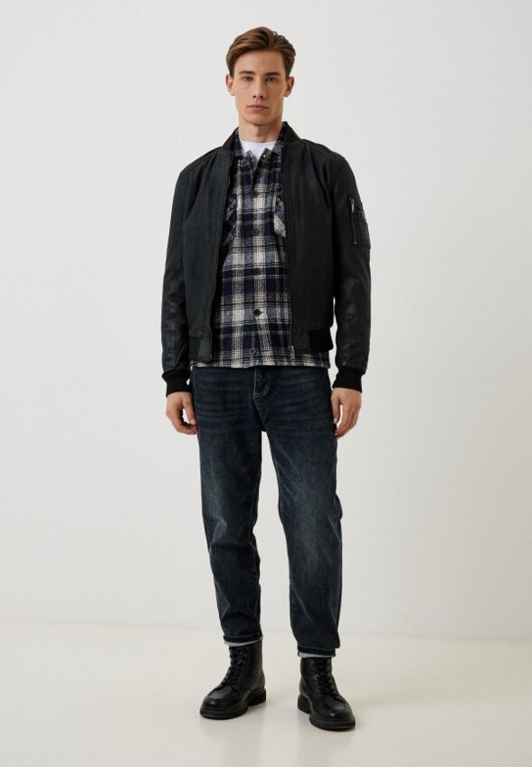 Куртка кожаная Urban Fashion for Men