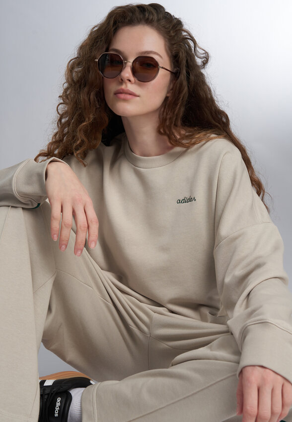 Свитшот женский adidas, Бежевый