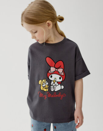 Футболка с принтом Hello Kitty для девочек детям