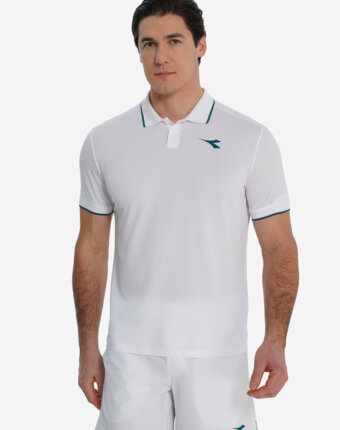 Поло мужское Diadora, Белый женщинам