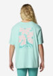 Футболка женская оверсайз Columbia Rolling Bend Graphic Oversized Tee, Голубой2  - превью