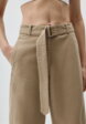 Хлопковые брюки Slouchy с поясом на талии7  - превью