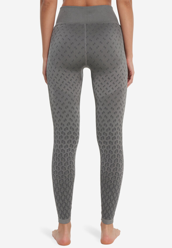 Легинсы женские Demix HighFlow Yoga Seamless Gfx, Серый
