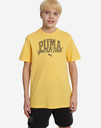 Футболка для мальчиков PUMA Classic Graphic, Желтый женщинам