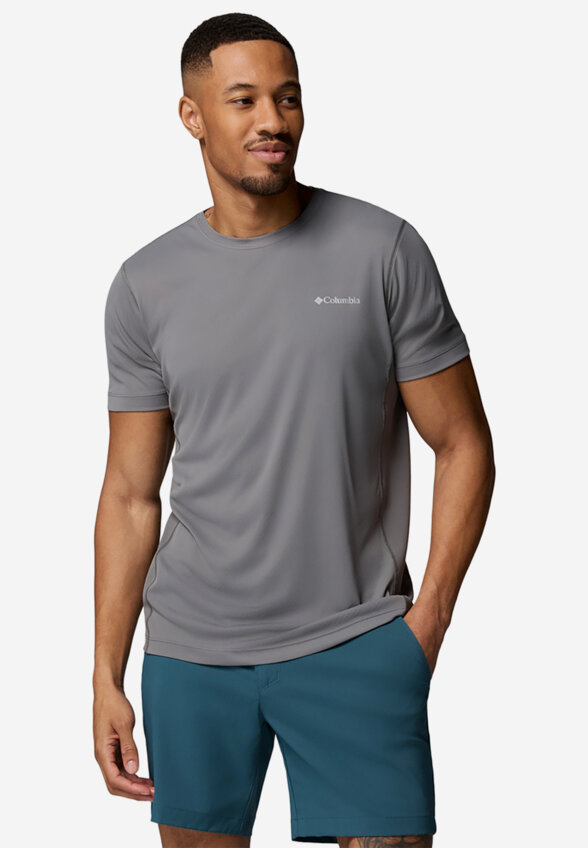 Футболка мужская Columbia Zero Rules Light SS Crew, Серый