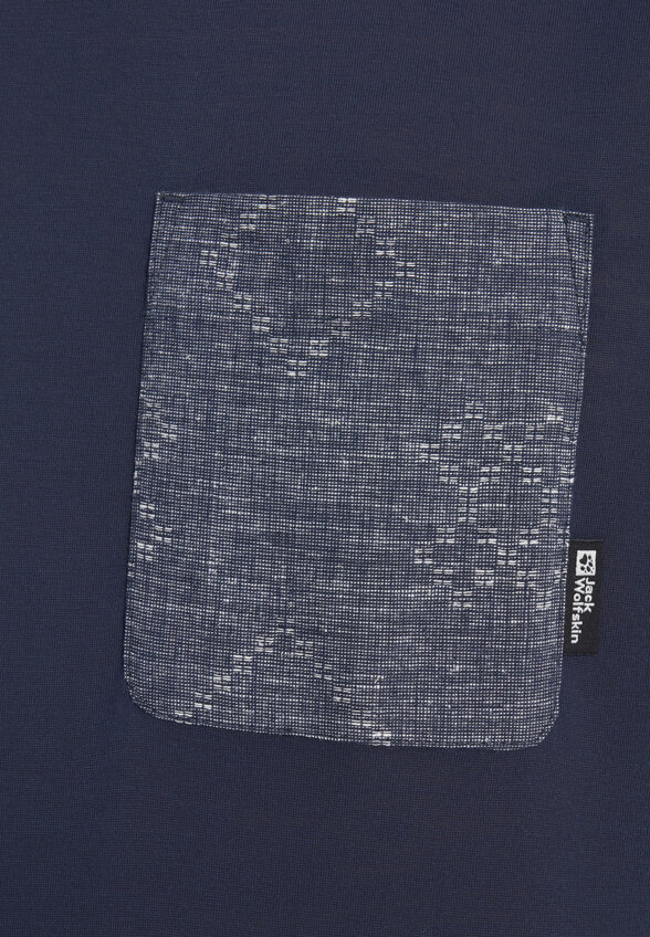 Футболка мужская Jack Wolfskin Pocket Karana, Синий