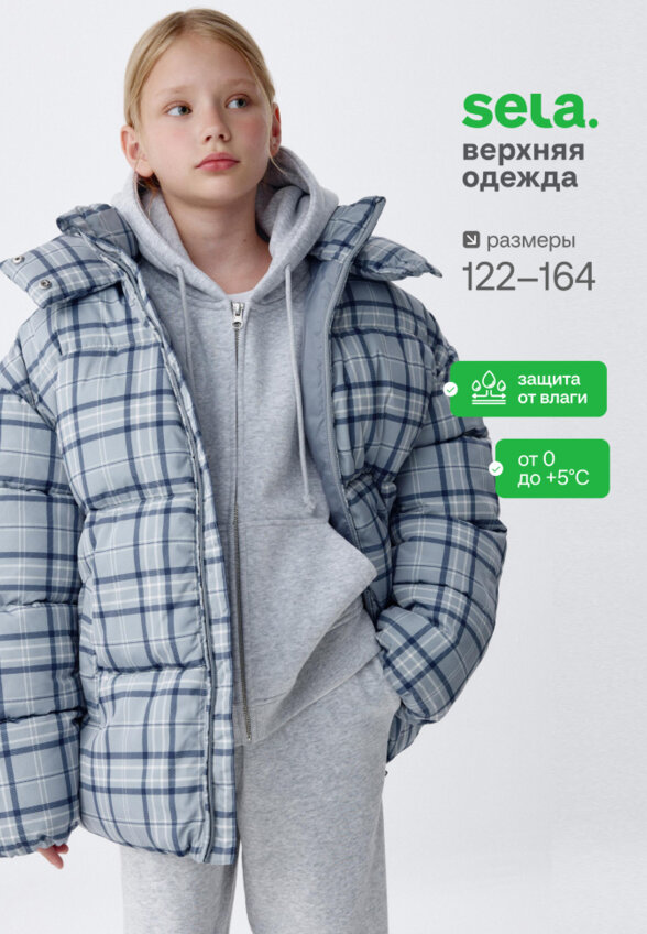 Демисезонная куртка с капюшоном для девочек