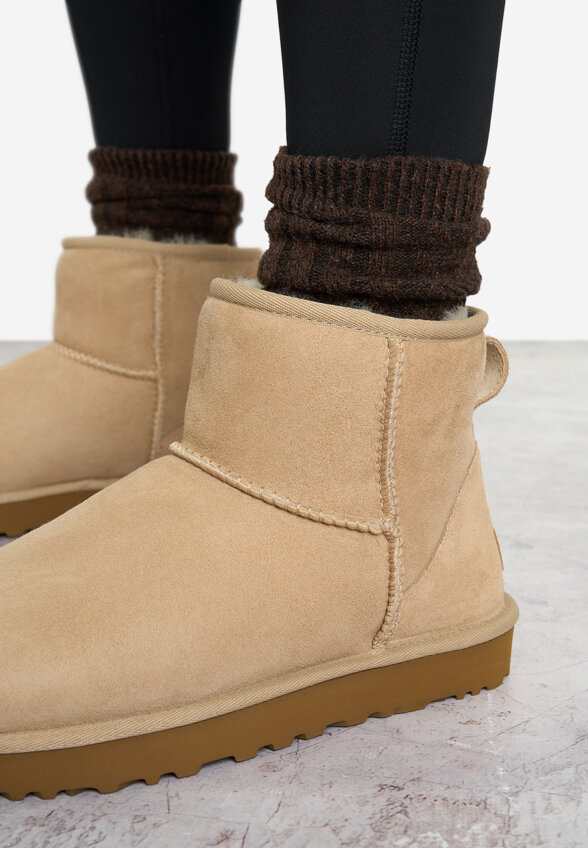 Угги женские UGG Classic Mini II, Бежевый