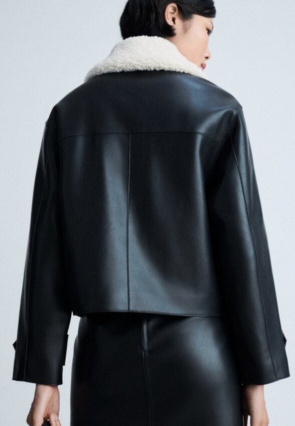 Куртка кожаная Mango