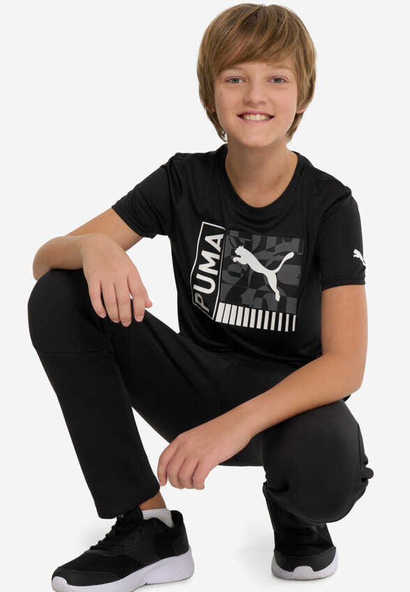 Футболка для мальчиков PUMA Fit, Черный