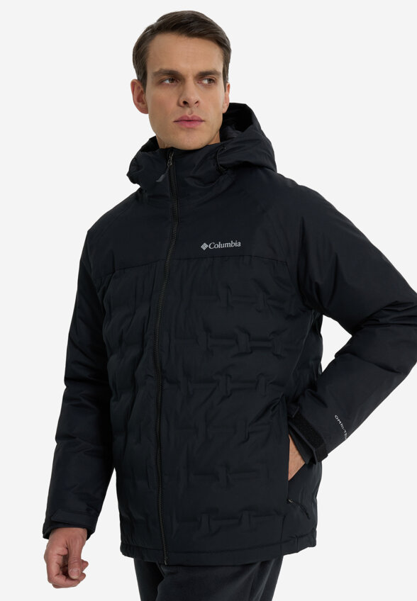 Ультралегкий пуховик мужской Columbia Grand Trek III Down Hooded Jacket, Черный
