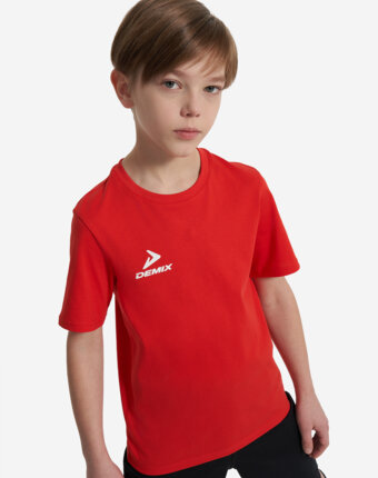 Футболка для мальчиков Demix, Красный женщинам