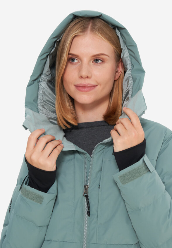 Пуховик женский Mountain Hardwear Powder Maven, Голубой